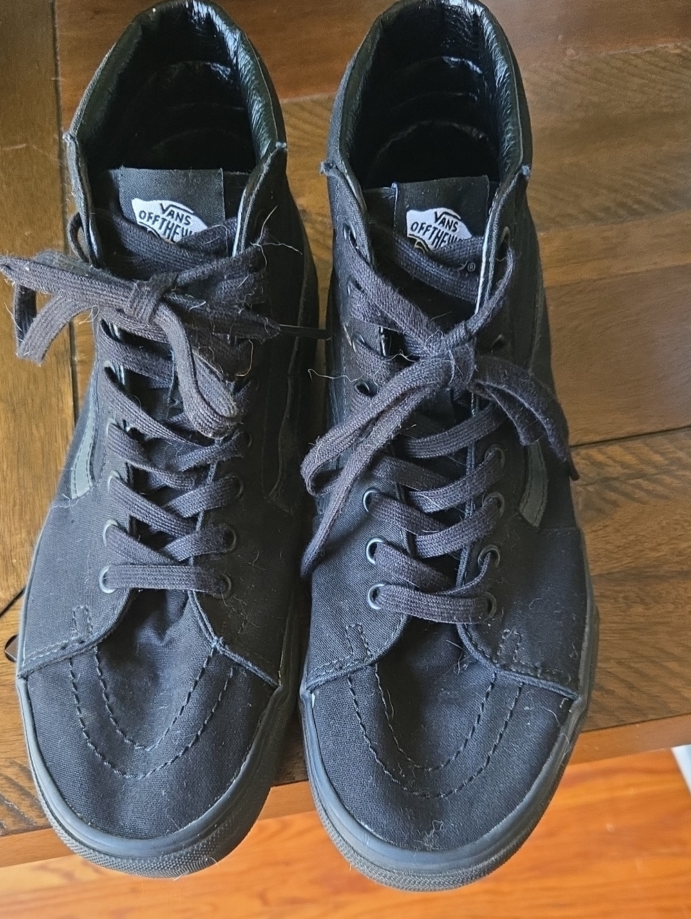 Vans Black High-Top Canvas Sneakers